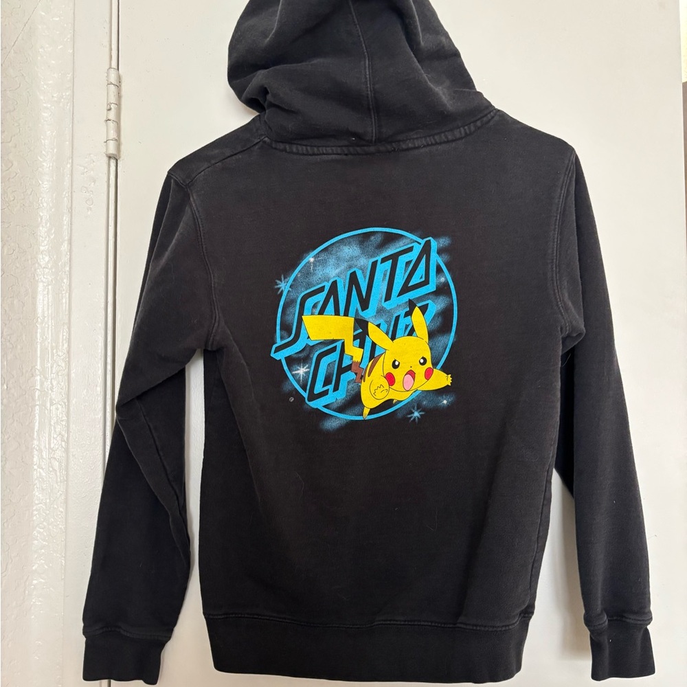 Kids black Pokémon Santa Cruz hoodie